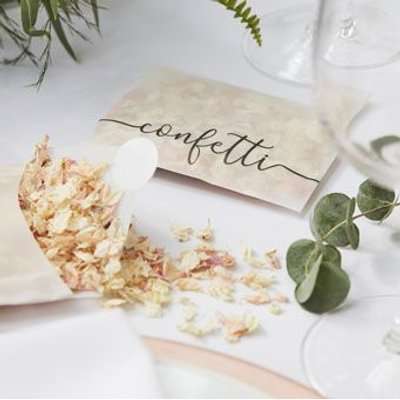 Botanical Wedding - Dried Rose Petal Biodegradable Wedding Confetti in Paper Envelope (5g)