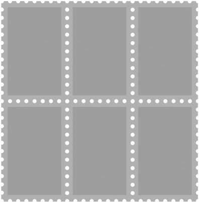 Die Cut Postage Stamp Set (3.75"x3.75")