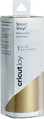 Cricut Joy Smart Vinyl - Removable (14 x 122cm)(Gold) - Compatible with Cricut Joy