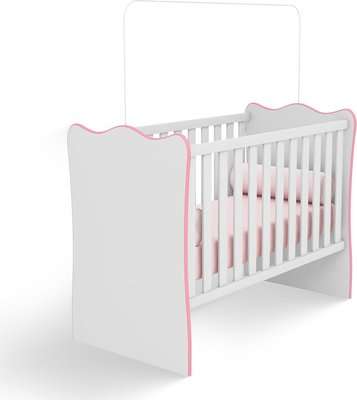 Linx Doce Sonho Baby Crib (White | Pink)