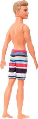 Barbie Ken Beach Doll with Striped Shorts