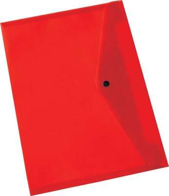 Bantex Lightweight Flat Landscape Business Envelope (A4)(Red)