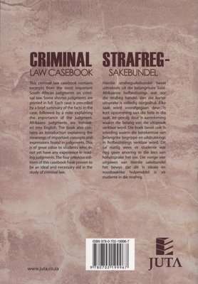 Criminal Law Casebook / Strafregsakebundel (English, Afrikaans, Paperback, 5th ed)
