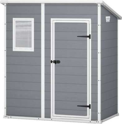 Keter Manor Pent Shed (Grey / White)