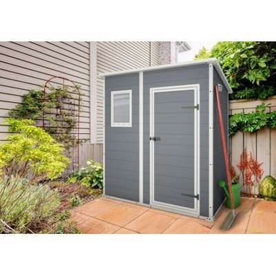 Keter Manor Pent Shed (Grey / White)