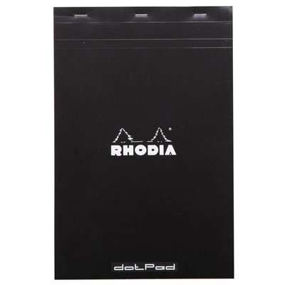 Rhodia No.18 Basics Dot Pad - Black Cover - 80 Sheets - A4
