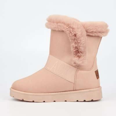 Miss Black Rae Slipper Boot (Pink)(7)