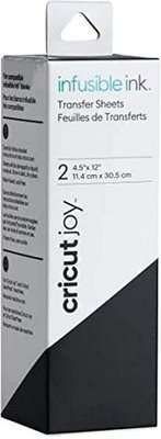 Cricut Joy Infusible Ink Transfer Sheets (2 Pack)(Black) - Compatible with Cricut Joy