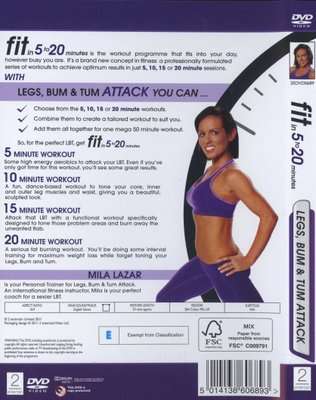 Fit in 5 to 20 Minutes: Legs Bum and Tum Attack (DVD)