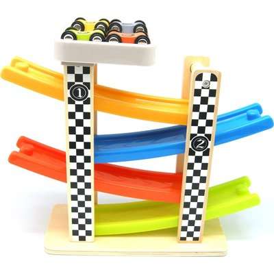 Top Bright Gliding Car On Track