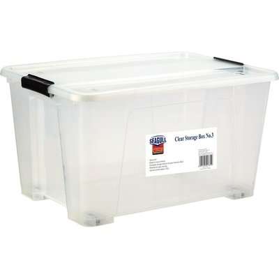 Seagull Clear Storage Box (42lt)
