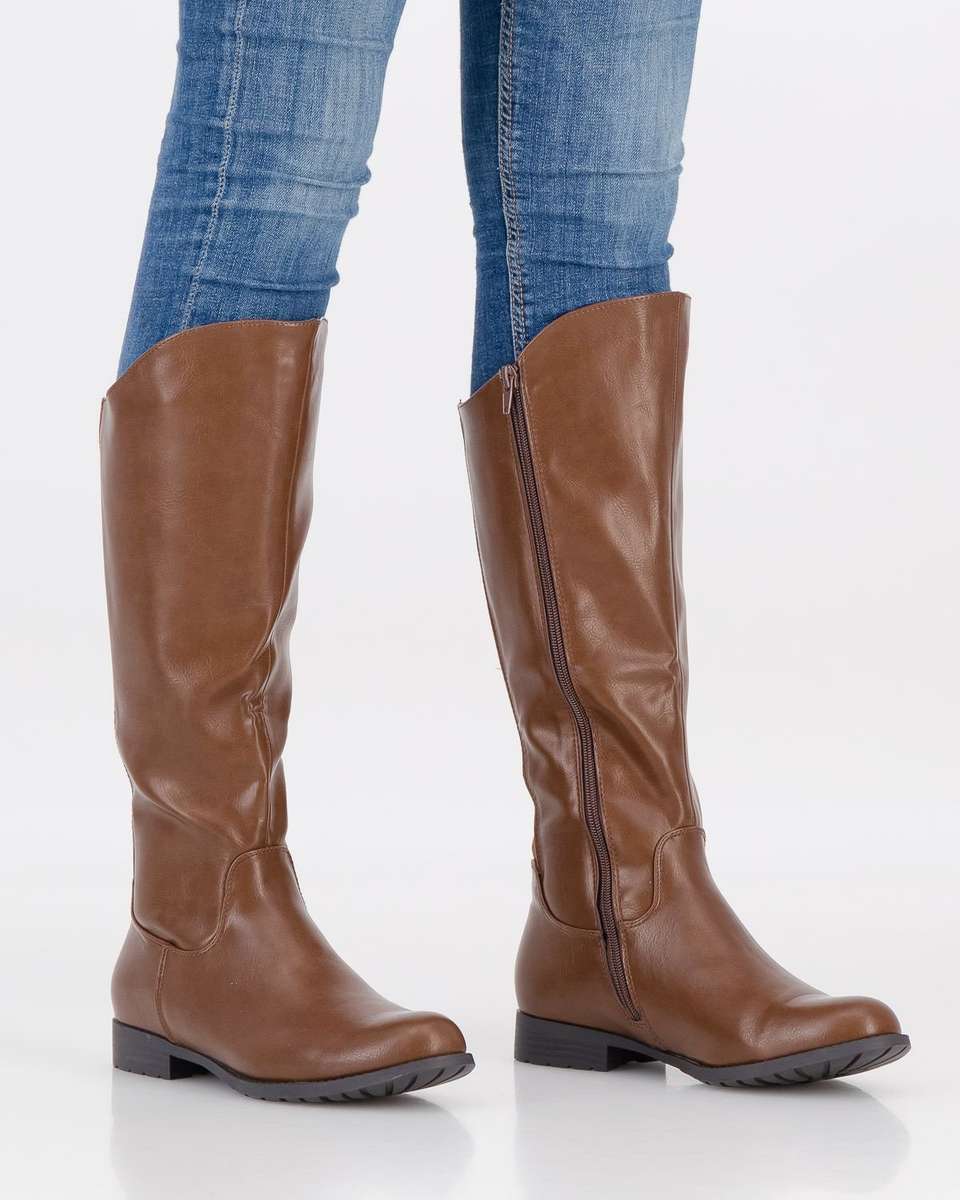 Sarah J Classic Rider Long Boot - Brown (5)