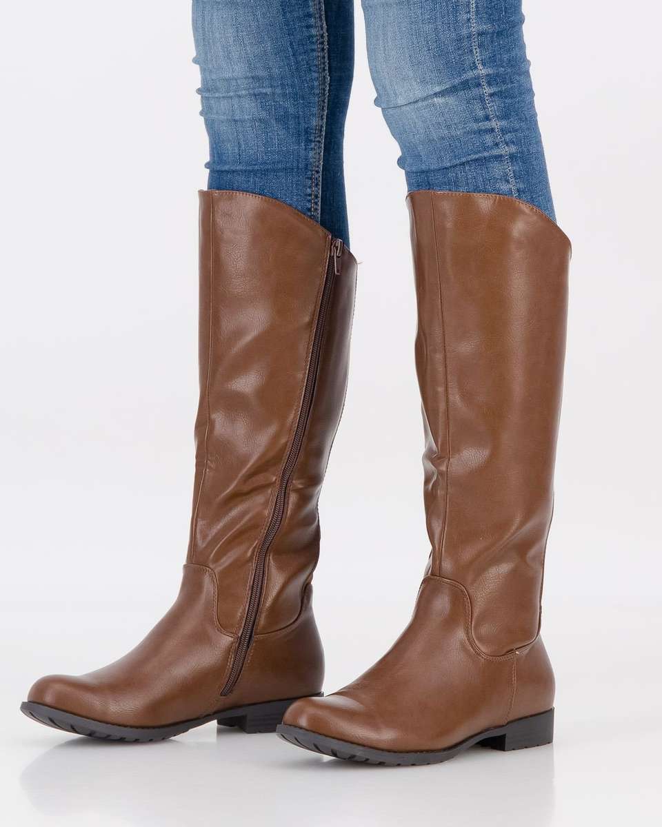 Sarah J Classic Rider Long Boot - Brown (5)