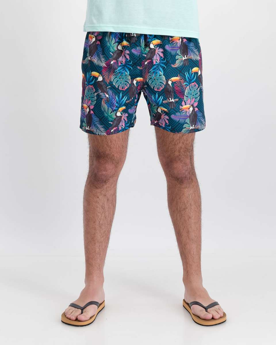 Style Mode Mens Print Board Shorts - Multi (34)