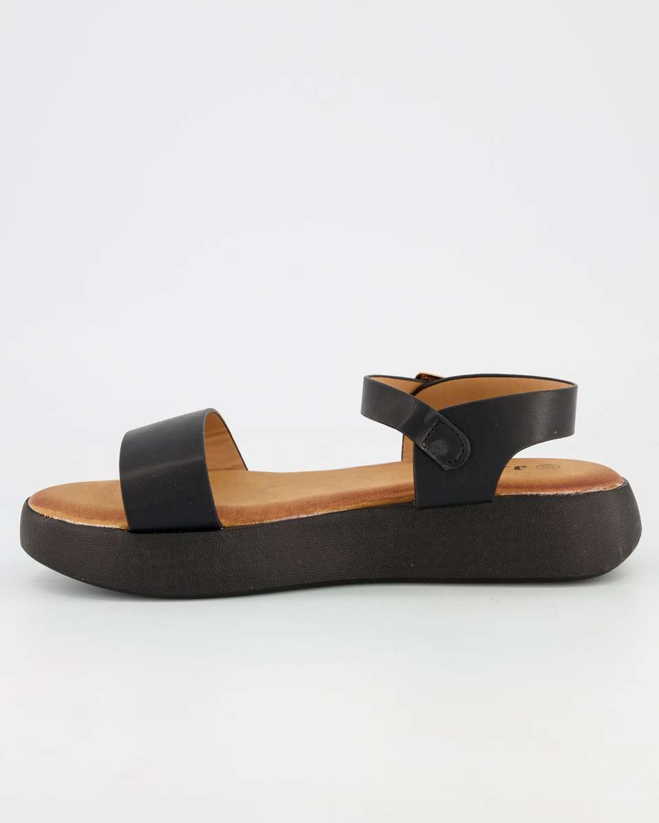 Jada Footwear Platform Sandal - Black Mono (8)