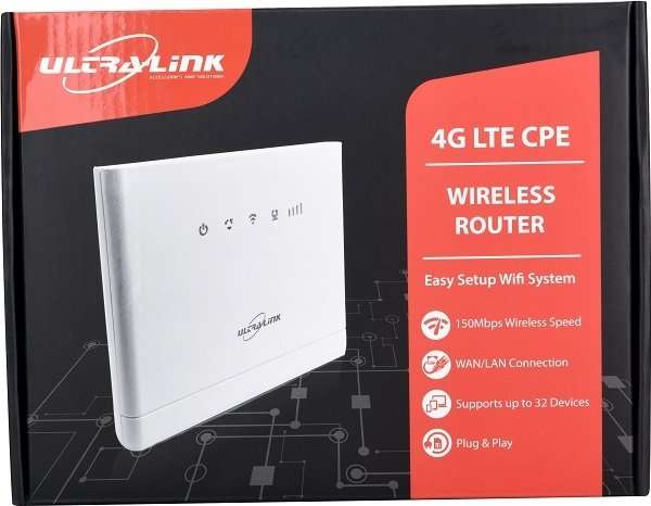 **BARGAIN BUY** DEMO ULTRALINK 4G LTE WIRELESS ROUTER -WORTH R1500! GRAB IT @ JUST R499!