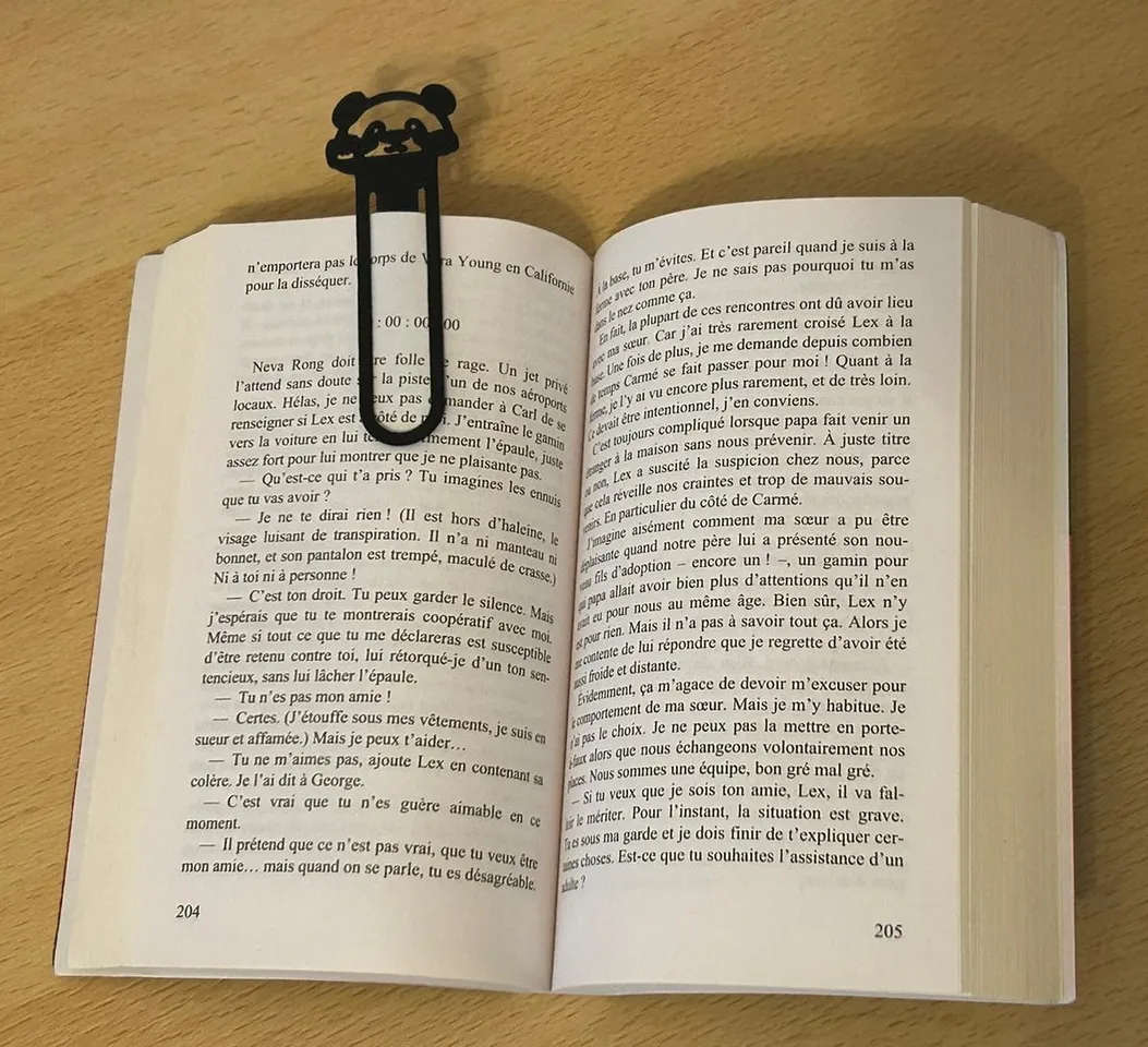 Cute Panda Bookmark - 3D Printed