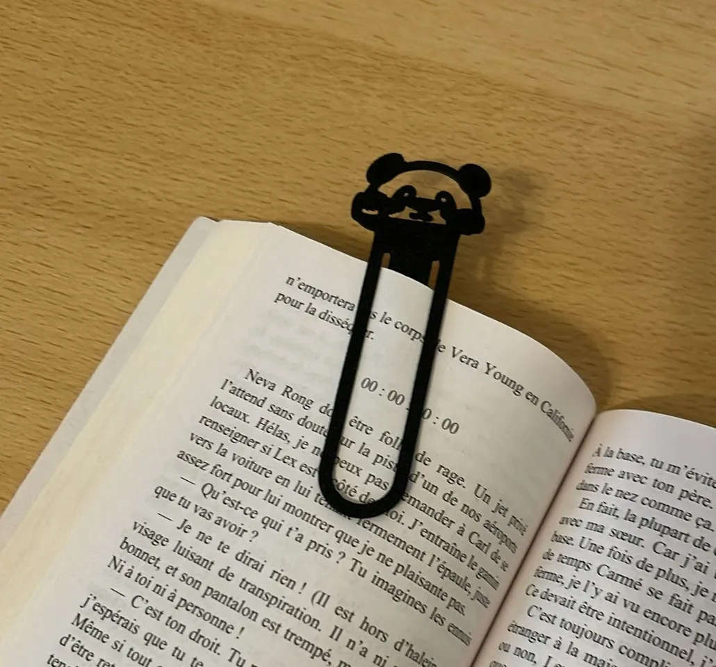 Cute Panda Bookmark - 3D Printed