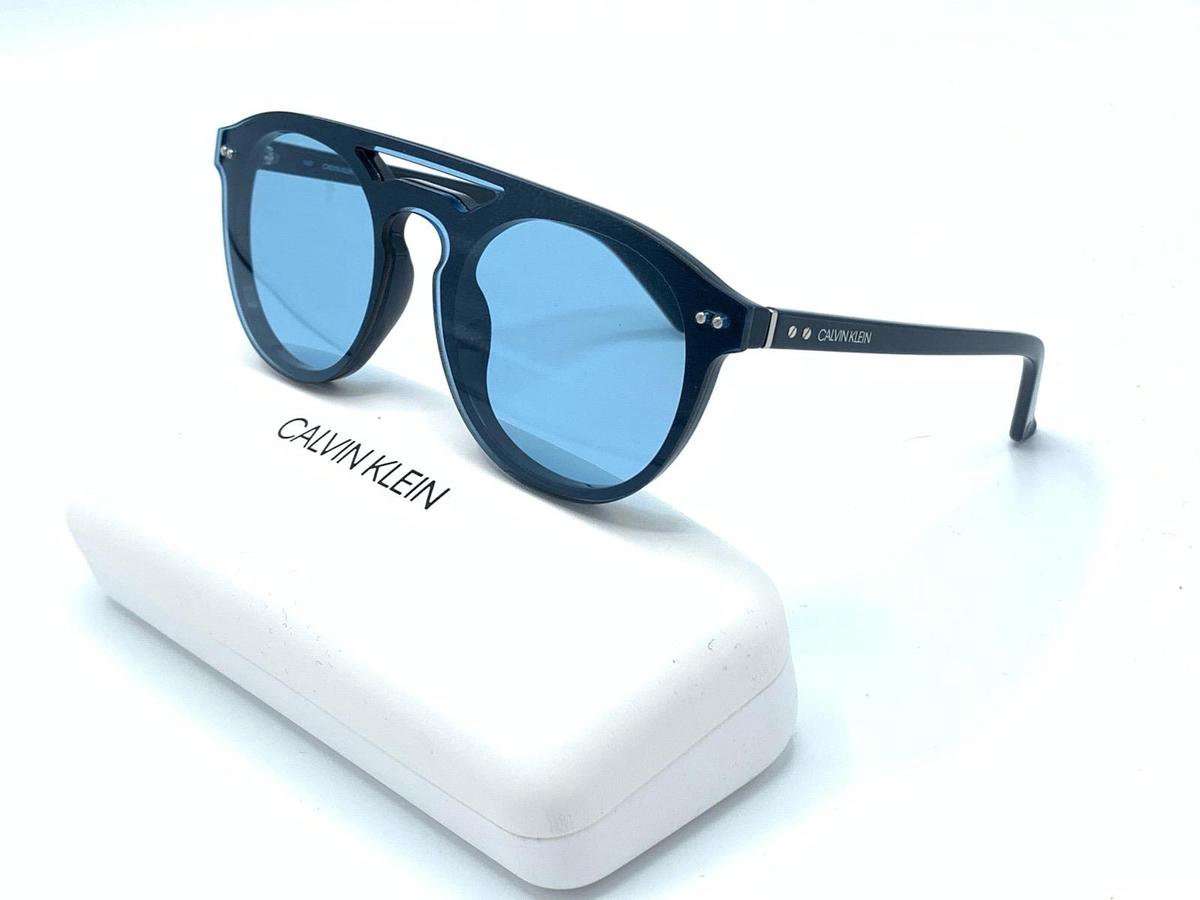 Calvin Klein Unisex Round Sunglasses | CK19500S 448 Light Blue