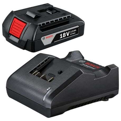 Bosch - Cordless Drill & Grinder with 2ah Battery, Charger & 42Pce Bit Set - Bosch - Cordless Dri...