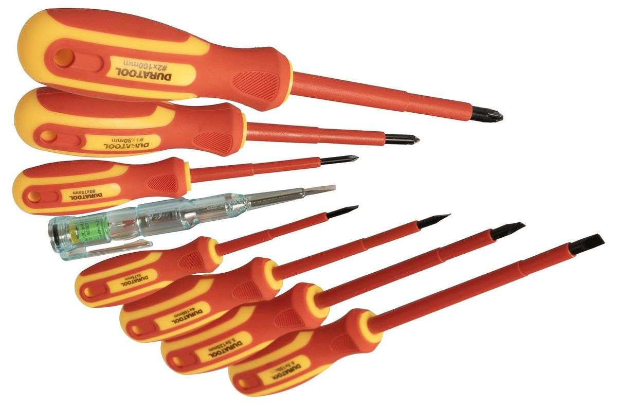 Duratool (D03298) VDE Screwdriver Set, 7 Piece