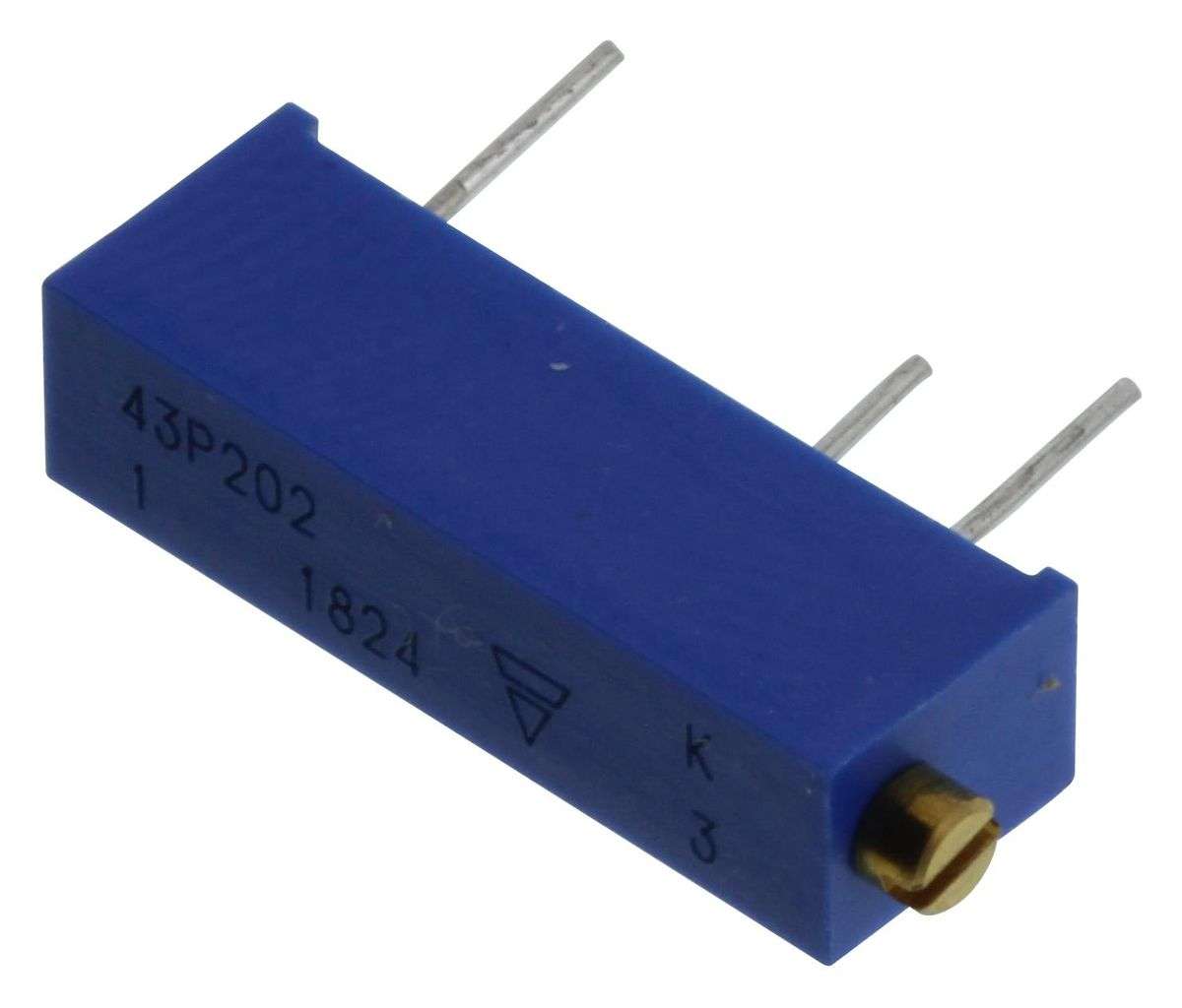 Vishay (M43P202KB40) Trimpot, Multi Turn, Cermet, Side Adjust, 2 kohm