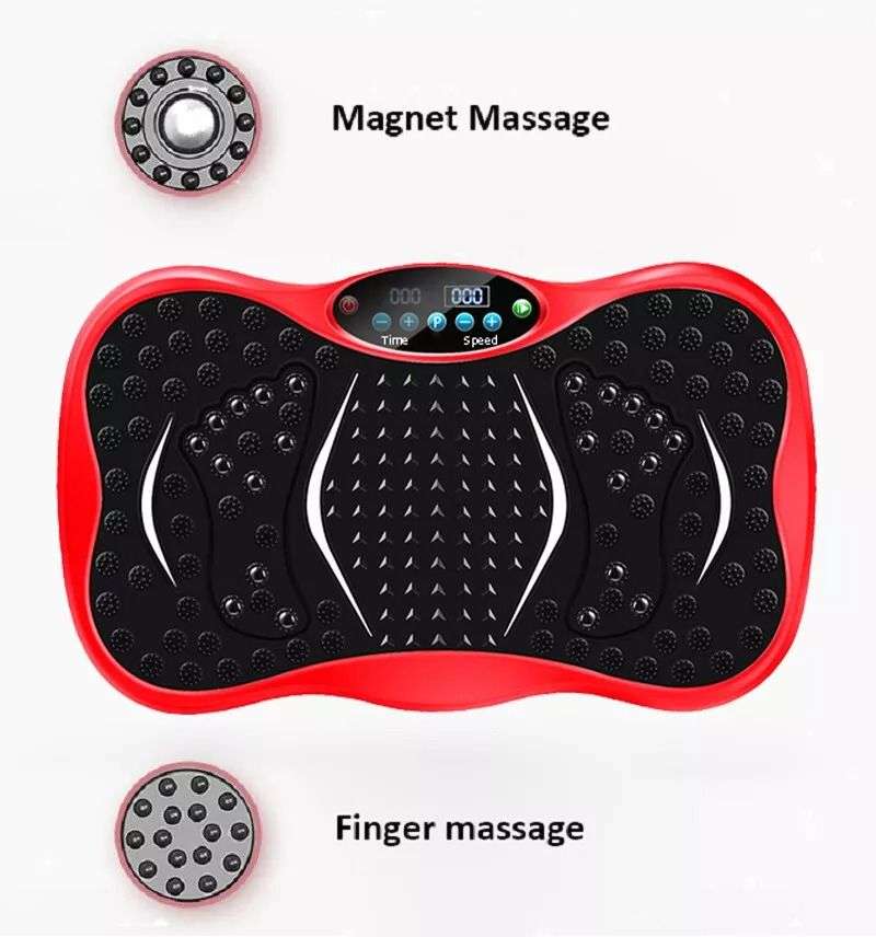 Whole Body Exercise 3D Slim Machine Vibration Plate Fitness Massager - Red