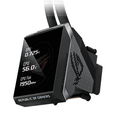 Asus - ROG Strix SLC IV 360 ARGB LCD Liquid CPU Cooler - Black - Asus - ROG Strix SLC IV 360 ARGB...