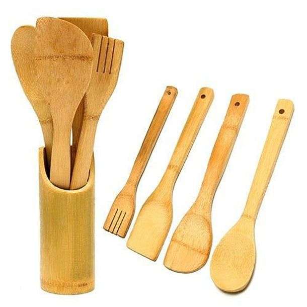 Bamboo Cooking Utensils Set