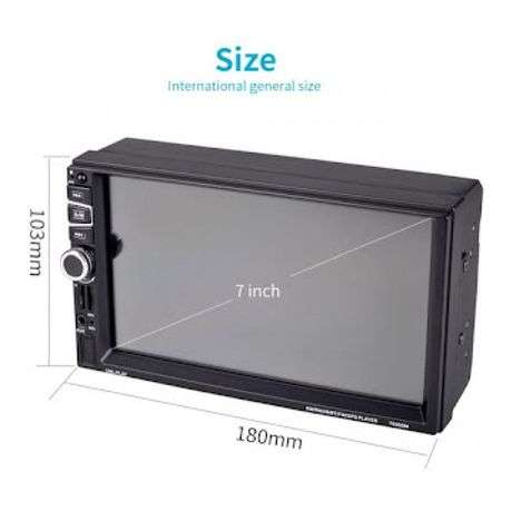 7" Double Din Car Mp5 Bluetooth USB/Sd Player with FM Tuner