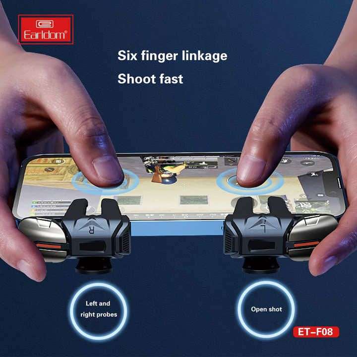 Earldom 6 Finger Mobile Game Trigger/Phone Gaming Controller F08
