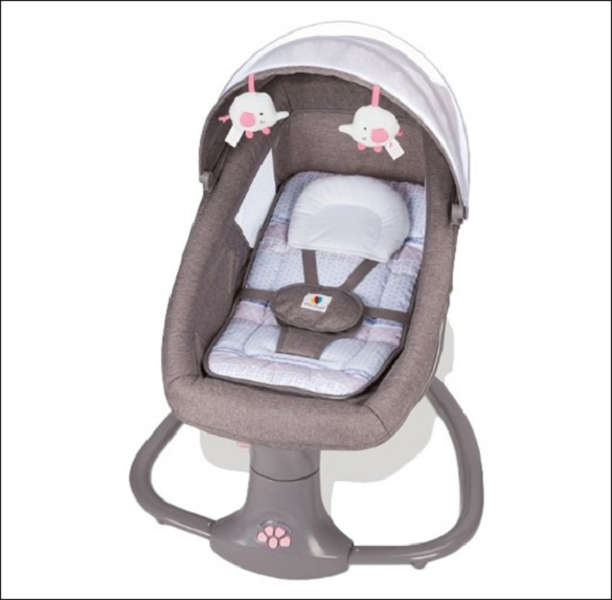 3 in 1 Multi Function Bassinet Electric Swing-Pink