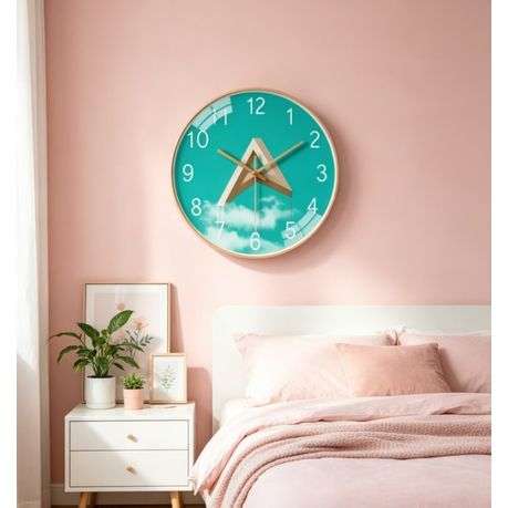 Creative Nordic Modern Wall Clocks Decoration Silent clock Battery Operated - 20cm