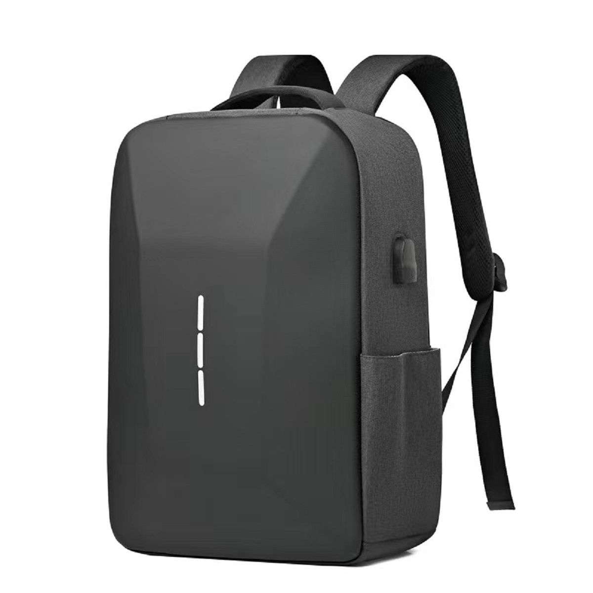 Exclsv Hard Shell Anti-Theft Backpack -Grey
