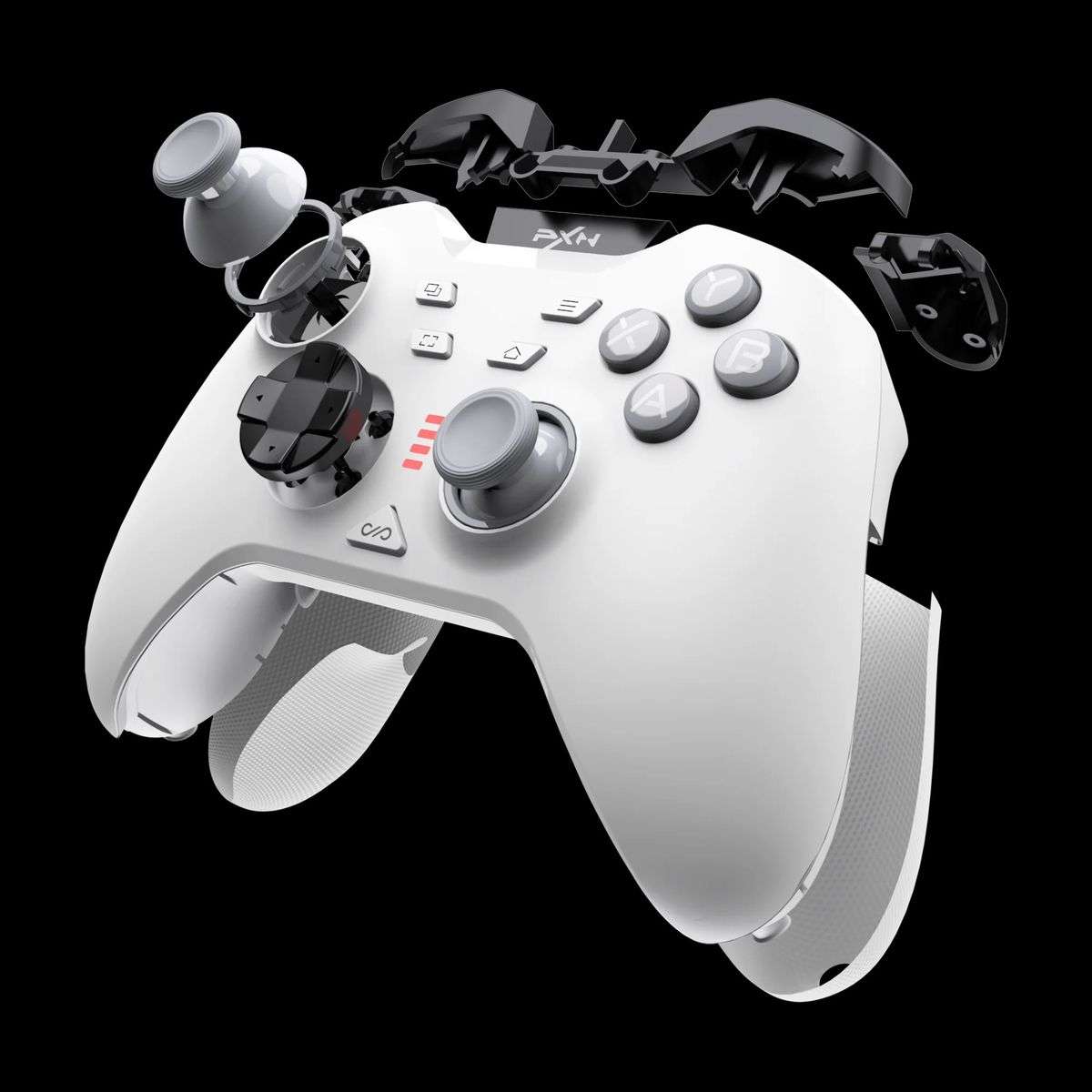 PXN P5 Wireless Gaming Controller - Hall Joystick, Hall Trigger, 6-Axis Motion, 4 Back Buttons, Com