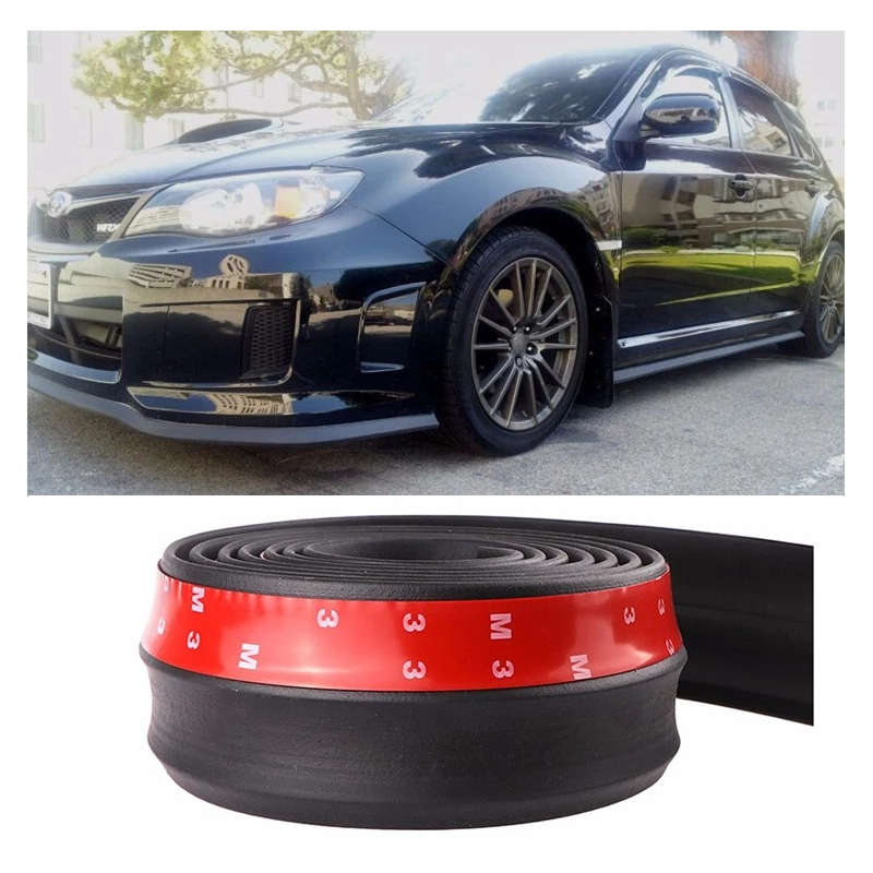 Universal Samurai rubber Front bumper lip spoiler