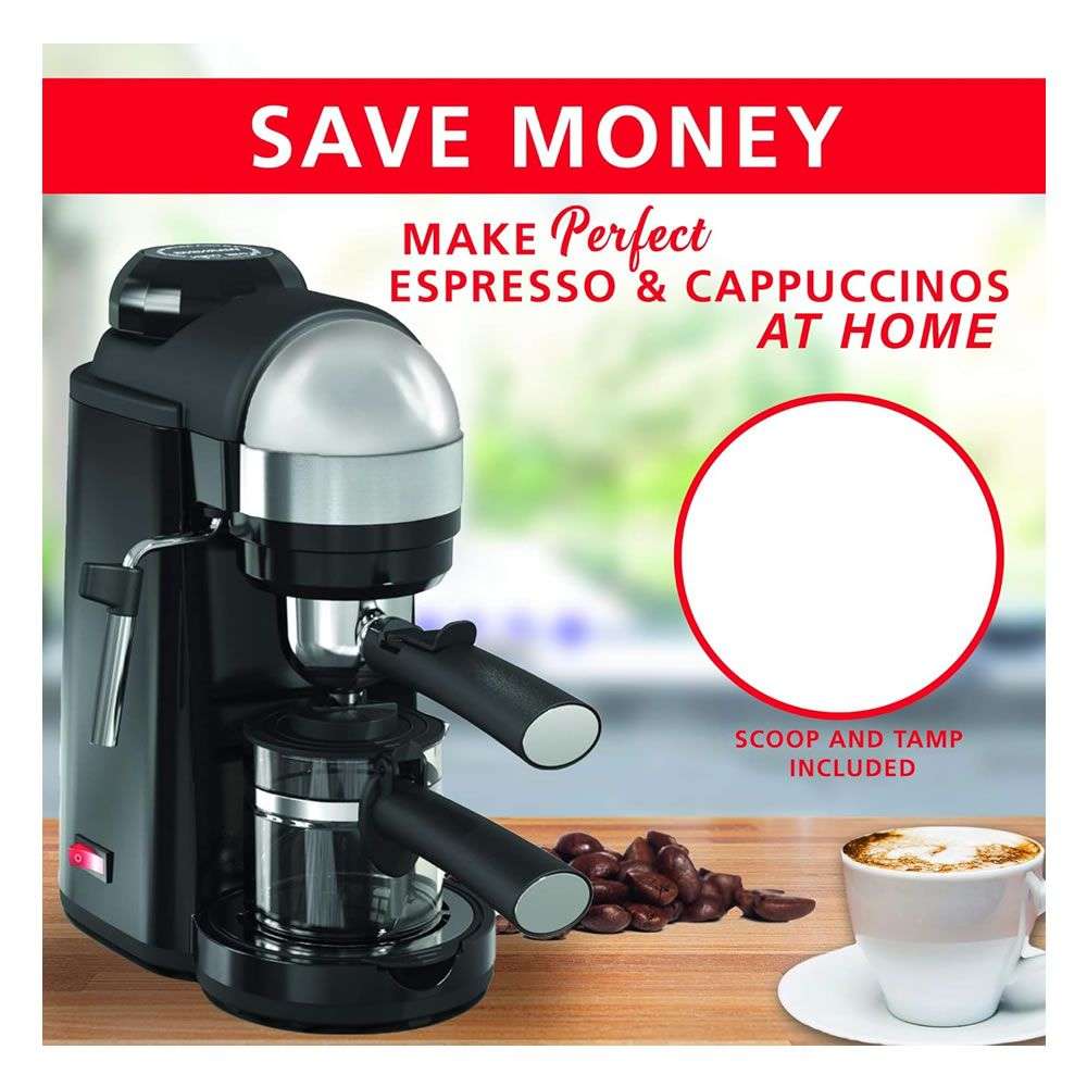 Enzo - Italian 3.5-bar Coffee Maker with Milk Steamer