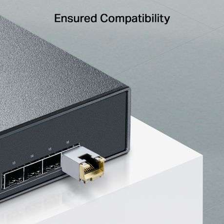 Tp-Link - SM331T 1000Base-T RJ45 SFP Module 100m Cat5e UTP Reach, Low Power - Tp-Link - SM331T 10...