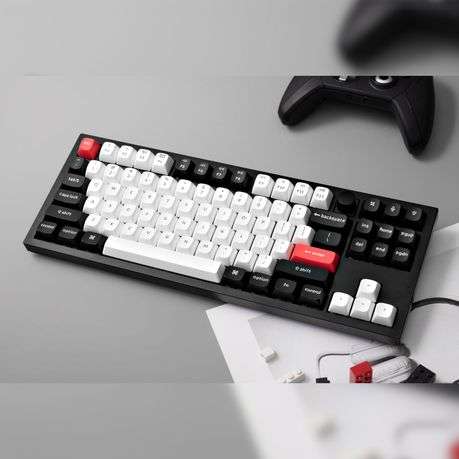 Keychron - Q3 HE QMK 80% Wireless Custom Mechanical Keyboard (Nebula Switch)  Carbon Black - K...
