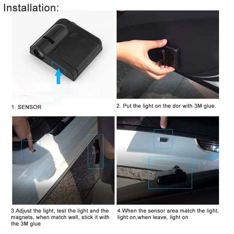 BULK FROM 6 // Wireless LED Car Door Projector Logo Light  BMW