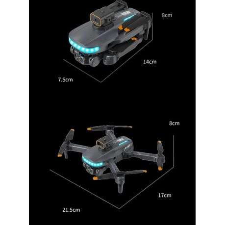 P14 MAX- Aerial Drone With Auto Return And One Key Takeoff/Landing - Black