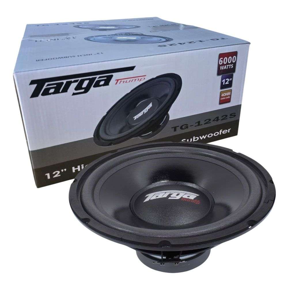 Targa Thump Series TG-1242S 12` 6000W SVC Subwoofer Targa Thump Series