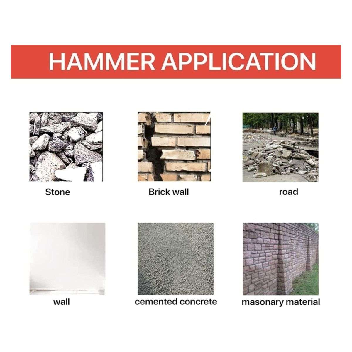 Electric Demolition Jack Hammer Concrete Breaker