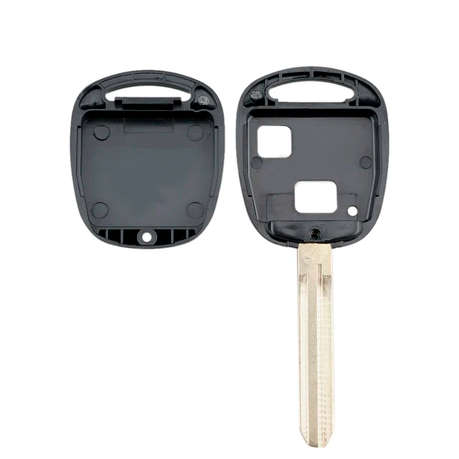 2 Button Replacement Key Shell for Toyota Corolla, RAV4, Land Cruiser, Yaris, Prius, Hi-Ace
