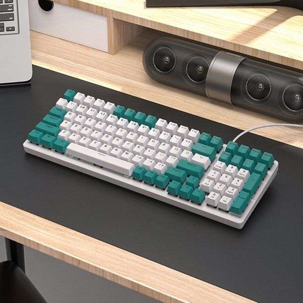 Olive Tree - K3 RGB Wired Mechanical Gaming Keyboard - White Green