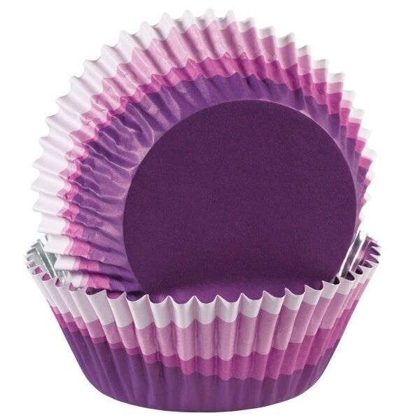 Wilton 36 Pack ColorCups OMBRE PURPLE Cup Cakes Muffin Baking Party Cases 2 Inch