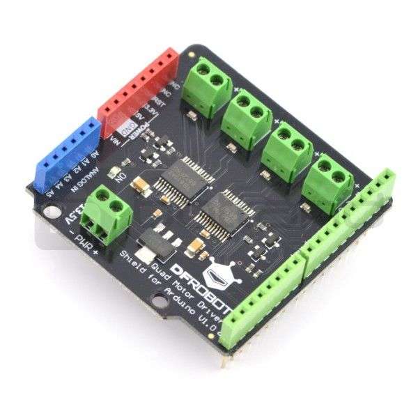 DFRobot (DRI0039) Expansion Board, Quad DC Motor Driver Shield