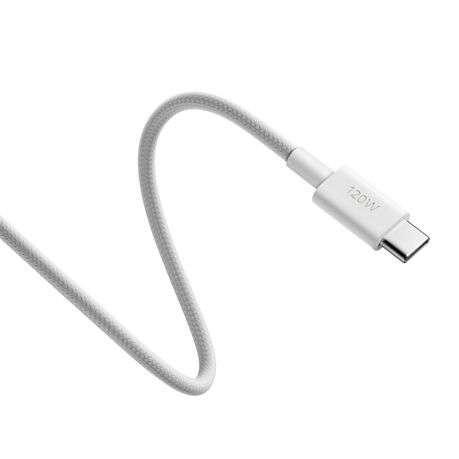Xiaomi - 6A Braided USB Type-C to USB Type-C Cable (1m) White - Xiaomi - 6A Braided USB Type-C to...
