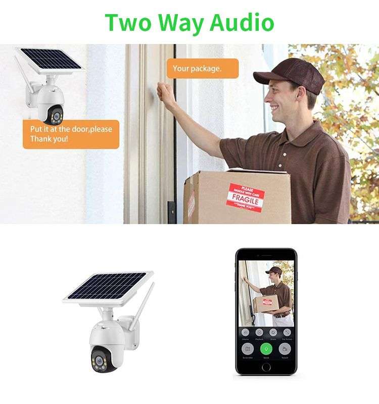 Outdoor Solar 4G Wireless Security  WiFi Camera