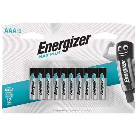 Energizer - 1.5v MAX Plus Alkaline AAA Battery Card 10 - Energizer - 1.5v MAX Plus Alkaline AAA B...